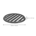 thumbnail image 6 of CTIRCHIU Heavy Duty Cast Iron Bbq Grilling Grate Dark Grey with Even Heat Distribution, 6 of 8