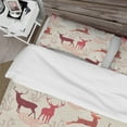 thumbnail image 4 of Designart 'Patterned Christmas Deers' Animals Duvet Cover Set, 4 of 4