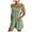 Army Green, variant on Binmer Jumpsuit for Women Women Short Sleeve Suspender Shorts Solid Color Pocket Jumpsuit Shorts