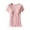 Pink, variant on Leesechin Maternity Shirts Pregnant Womens Nursing Color Round Neck Short Sleeve Round Neck Breastfeeding Blouse