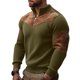 thumbnail image 4 of Ceisia Men's Casual Striped Half Button Round Neck Pullover with Pocket Daily Fashion Top Gift, 4 of 8