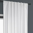 thumbnail image 5 of Half Price Drapes White Heritage Plush Velvet Room Darkening Curtains (1 Panel), 50W X 84L, 5 of 12