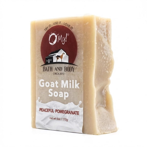 O My! Goat Milk Soap Bar 6oz | Made with Farm-Fresh Goat Milk | Free of Parabens More | Handcrafted USA