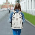 thumbnail image 6 of ALAZA Feather Mandala Backpack Elementary School Bag Bookbag Travel Rucksack, 6 of 7