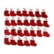 thumbnail image 4 of Juego de 26 medias navideñas decorativas con colgantes para bolsas de dulces, ideales para rojo, 4 of 9