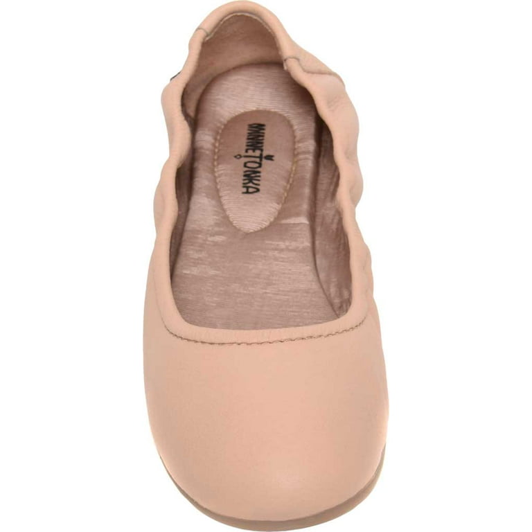 Minnetonka Women s Suede Anna Ballerina Flat Walmart