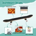 thumbnail image 4 of 31'' Complete Skateboard 7 Layer Canadian Maple Double Kick Deck Skateboards Coiled Dragon gold RED Skate Board for Beginner Adult Gifts, 4 of 5