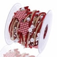 thumbnail image 1 of Advancent Rojo Feliz Navidad impreso cinta decoración estrella cadena árbol de Navidad coronas cuerda DIY arte decoración ornamento Accesorios Kits de decoración para fiestas, 1 of 6