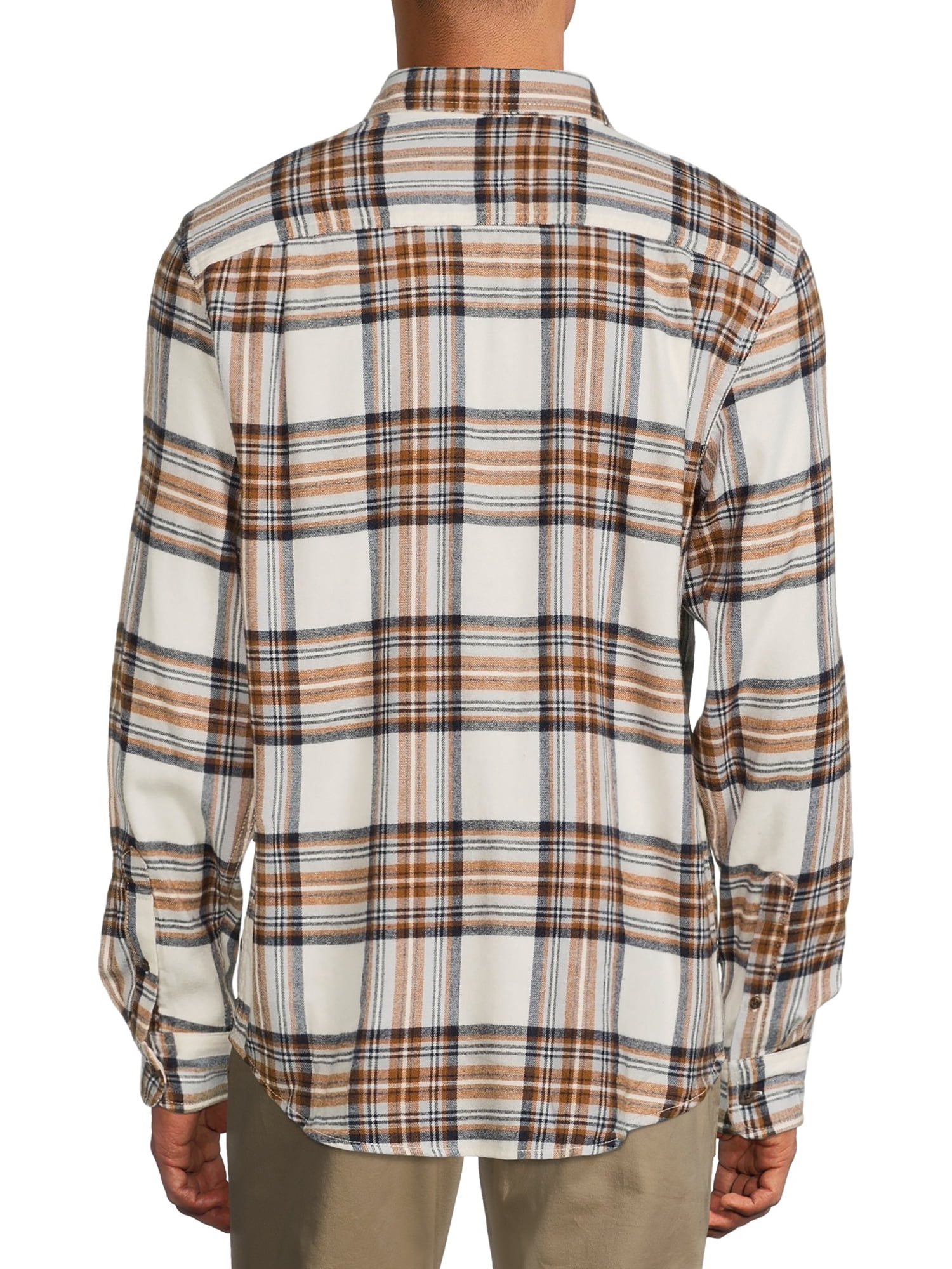 George Men's and Big Men's Super Soft Flannel Shirt, up to 5XLT