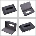 thumbnail image 3 of AuMoHall Black with Beige Tissue Box Cover PU Leather Rectangular Tissue Holder for Home Car Office Decor (NO Paper Towel), 3 of 14