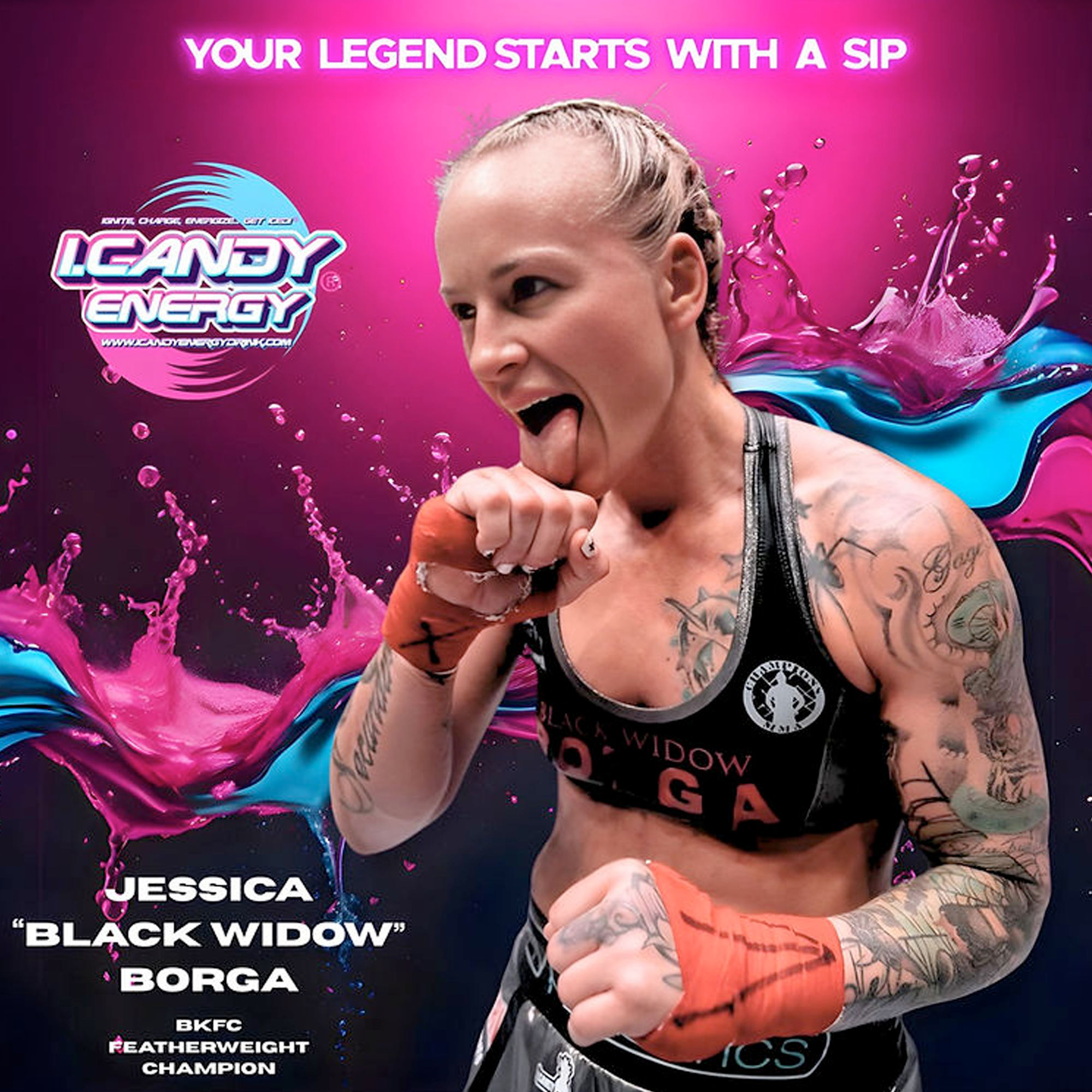 I.Candy Energy Drink – Original Zero, Sugar-Free, Calorie-Free, Carb-Free Energy Beverage, 12 fl oz, 24 Pack