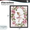 thumbnail image 4 of Stupell Industries Cottage Little Rose Dance Ballerina Black Floating Frame Canvas Art, 17 x 21, by Christine Simpson Art, 4 of 8