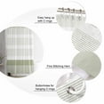 thumbnail image 5 of Shower Curtain Bathroom Set Abstract Classic Stripes Waterproof Fabric Shower Curtains with Grommets&Hooks Sage Green Lines Privacy Bath Curtain for Bathtub 36x72in, 5 of 7