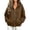 Brown——Fall Savings, variant on Women's Hoodie Jackets Drawstring Hem Long Sleeve SweatshirtsFall Winter Cozy Basic Coat with Pockets Green M