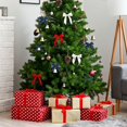thumbnail image 4 of 5 Rolls Christmas Ribbon 1.5 inch Wide Decorative Ribbon for Gift Wrapping and Holiday Decorations Deep Blue Flower, 4 of 7