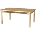 thumbnail image 5 of Wood Designs  36 x 60 in. Four Seater High Pressure - Laminate Desk with Hardwood Legs- 29 in., 5 of 7