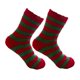 thumbnail image 4 of Calcetines navideños peludos para mujer, cómodos calcetines navideños para las fiestas, calcetines cálidos de invierno. Rayas Rojas Verdes, 4 of 9