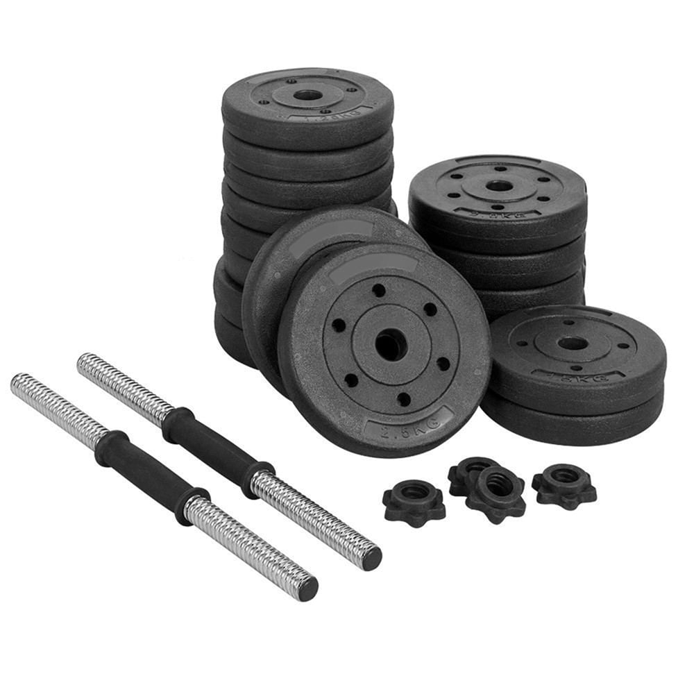 Alden Design 66 LB Dumbbell Set Training Lifting Dumbbells Weight Set,Black