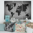 thumbnail image 1 of Designart Ancient Map of The World IX Canvas Wall Art, 1 of 4
