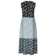 thumbnail image 5 of Uaswgudfs Women's Sleeveless Flowy Tank Dress - Casual Summer Sundress with Multi-Layered Tiered Silhouette & Bohemian Floral Embroidery Gray XXXXXL, 5 of 7