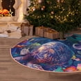 thumbnail image 5 of Sikiie Underwater Turtle Dolphin Octopus Nativity Christmas Tree Skirt, Jesus Christian Winter Holiday Tree Mat Decoration(30-48IN)36", 5 of 6