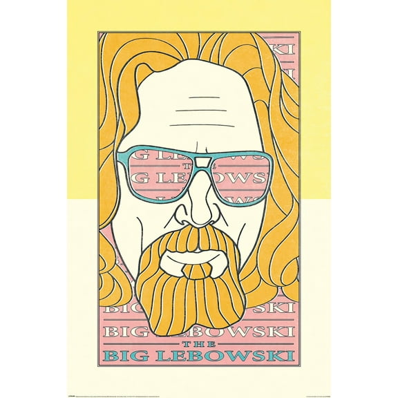 The Big Lebowski - Pop-Art Movie Poster (The Dude) (Size: 24" x 36")
