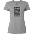 thumbnail image 3 of Inktastic Chronic Pain Awareness Strength Courage and Support Women's T-Shirt, 3 of 5