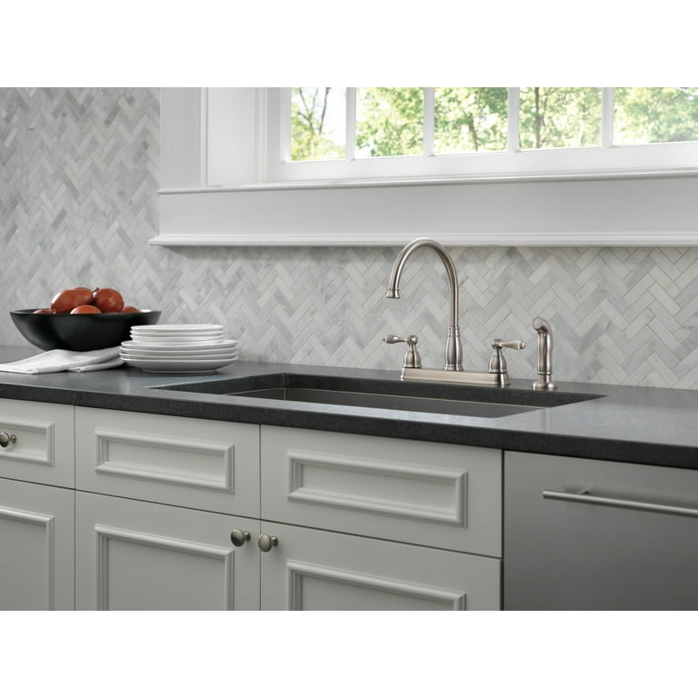 Delta Windemere Water-Efficient 2-Handle Kitchen Faucet with