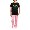 thumbnail image 4 of CafePress - We Love Ukraine Pajamas - Women's Short Sleeve Print T-Shirt and Pants Dark Cotton Pajama Set, 4 of 7