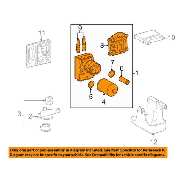 GM OEM ABS Anti-lock Brakes-Modulator Valve 25914986
