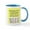 White/Blue Inside, variant on CafePress - Mahjong Mugs - 11 oz Ceramic Mug - Novelty Coffee Tea Cup