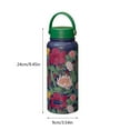 thumbnail image 2 of Taza Termo impresa de acero inoxidable de 1L, botella de agua deportiva de vacío portátil de boca ancha, 2 of 6