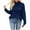 Navy, variant on JYnXIANTI Fall Sweaters for Women Casual Loose Crochet Knitting Pullover Soft Trendy Mock Neck Long Sleeve Tops