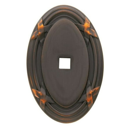 Flower Knob Backplate - Baldwin 4619 Backplates Edinburgh Cabinet Hardware Knob ;Venetian Bronze