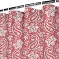 thumbnail image 4 of Extra Long Boho Shower Curtain 72x84 Inches - Vintage Floral & Tropical Leaves Pattern, Waterproof Bohemian Bathroom Decor with 12 Hooks, Tribal Rustic Style, 4 of 5