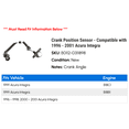 thumbnail image 2 of Crank Position Sensor - Compatible with 1996 - 2001 Acura Integra 1997 1998 1999 2000, 2 of 2