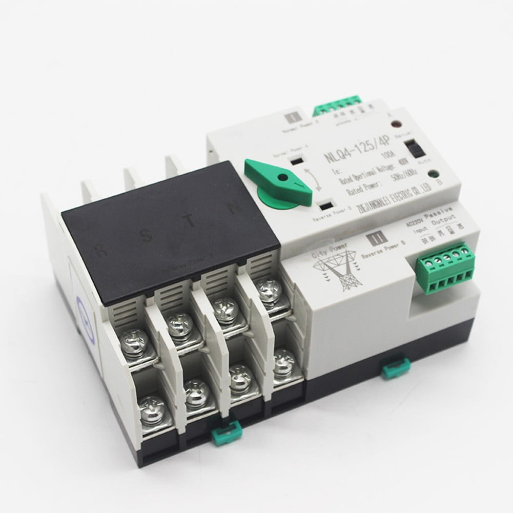 4P400V Dual Power Automatic Transfer Selector Switches Din Rail Ats-Pv Inverter