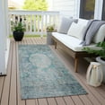 thumbnail image 6 of Addison Rugs Chantille Indoor/Outdoor Traditional Oriental Teal Washable Runner Rug, 2'3" x 7'6", 6 of 6