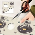thumbnail image 6 of Yayeee Faucet Mat for Kitchen Sink 14.7" Diatomite Long Splash Guard Pad, Beige Astronaut Planet, 2 Pack, 6 of 7