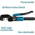 thumbnail image 2 of Hydraulic Crimping Tool - 1/8" Wire Rope Crimping Tool with 9  Sets (12 AWG to 2/0 AWG) for /Welding Cables & Electrical Wires, 2 of 6