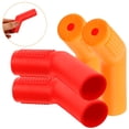 thumbnail image 2 of Motorcycle Accessories 4Pcs Yellow Orange Silicone Gear Shifter Protector For Riding, 2 of 8