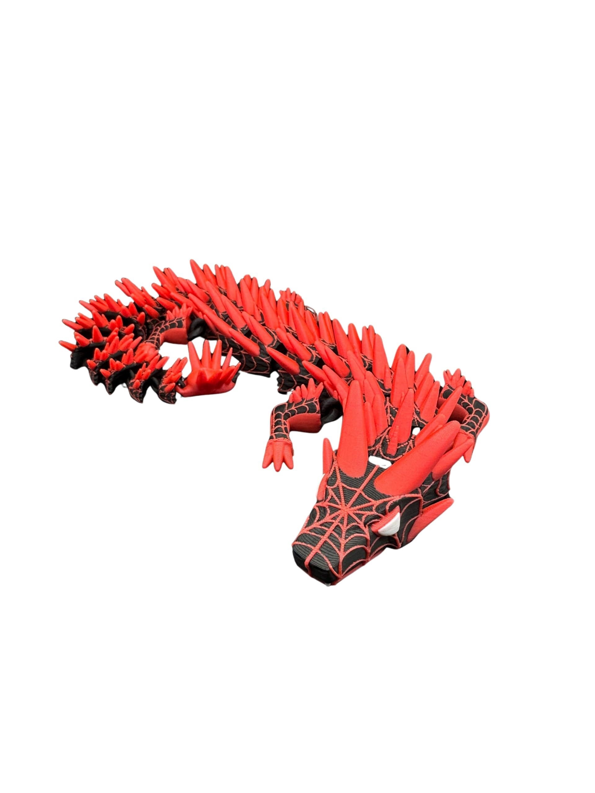 Dragon - Articulated Fidget Poseable Comic-Inspired Fantasy Dragon - 3D Printed Collectible