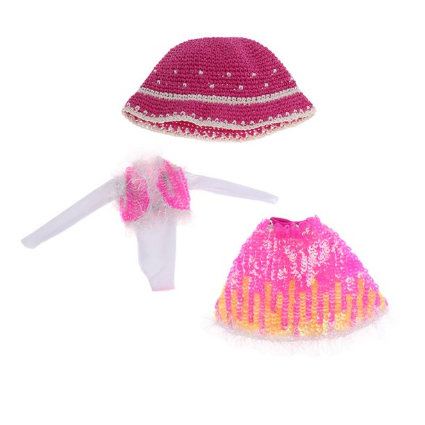 Sweet 12 '' Doll Girl Princess Jumpsuit Hat Doll Costume ACCS (Rose Red)