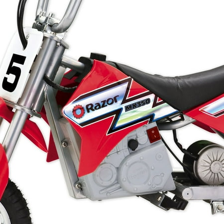 Razor - Dirt Rocket Kids Electric Toy Motocross Motorcycle Dirt Bike - Red