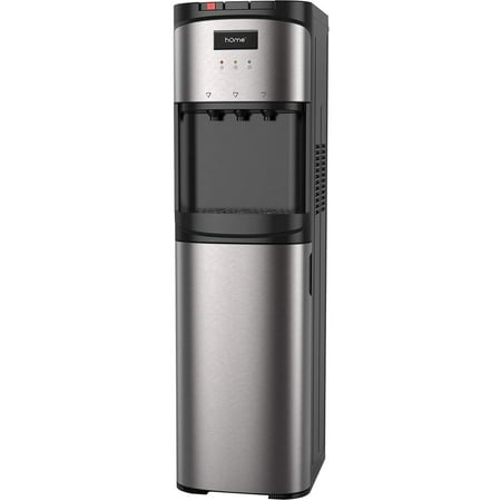 Home Labs Bottom Loading Water Dispenser in Silver and Black