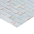 thumbnail image 5 of Sample - Modket White Mother of Pearl Sell Iridescent Glass Modern Mosaic Tile Backsplash, 5 of 6