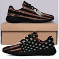 thumbnail image 3 of Native American flag Eagle Feather Shoes Sneakers Black Size 4, 3 of 7