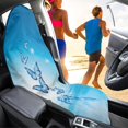 thumbnail image 4 of XYZCANDO Terry Cloth Car Seat Covers, Compatible with Van Automotive Seat, Car Seat Towel Cover for SUVs Trucks Non-Slip, Butterfly Pattern Design, 4 of 7