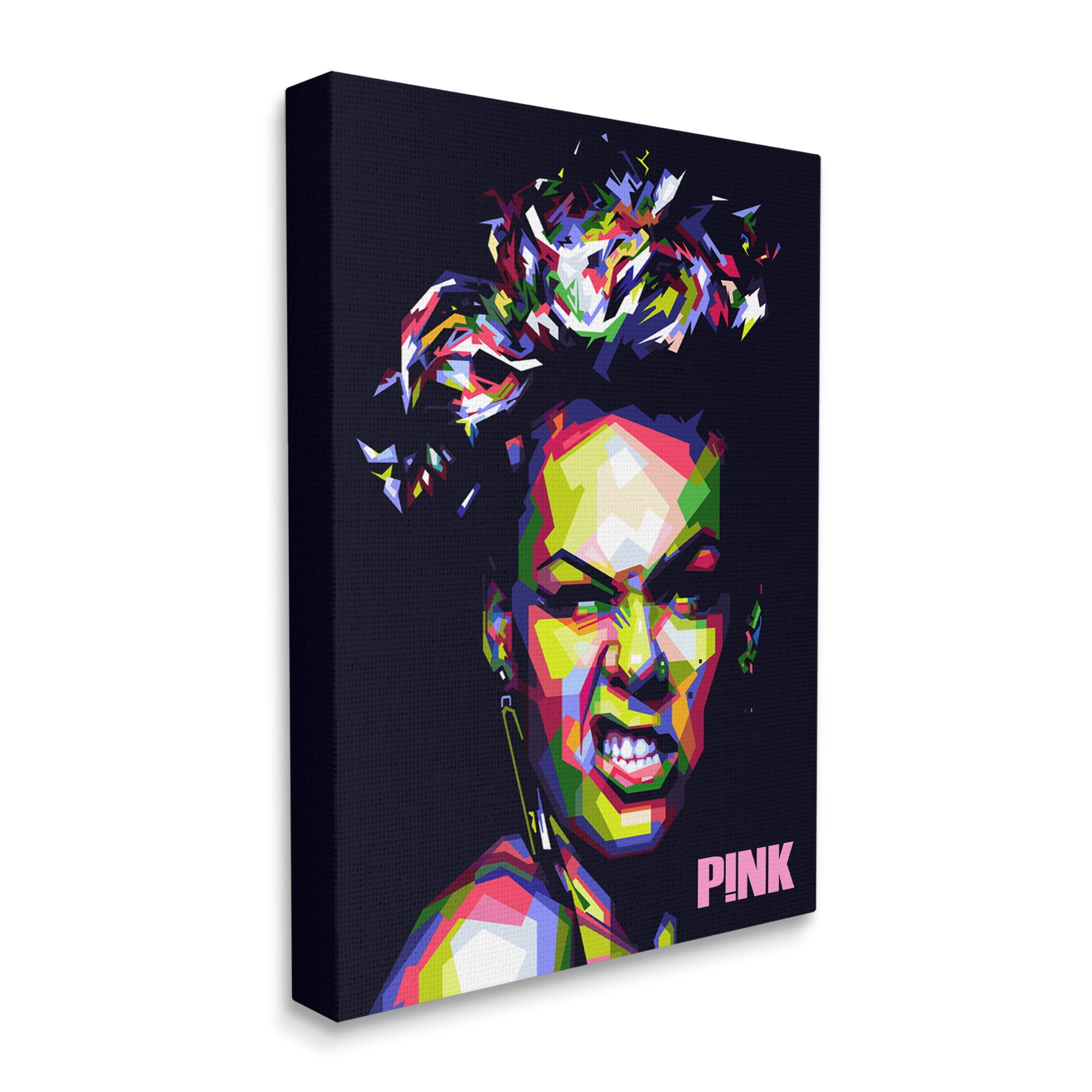 Stupell Industries Modern Pink Portrait Abstract Geometric Pattern Bold Shapes, 30 x 40, Design by Birch&Ink
