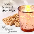 thumbnail image 4 of SLS SUPPLY FLORA - Mercury Glass Votive Candles Set of 72 - Small Candles in Candle Jars, Decorative Candles for Wedding Favors Gifts or Home Decor Soy Wax 8-10 Hour Burn Time - Rose Gold, 4 of 9